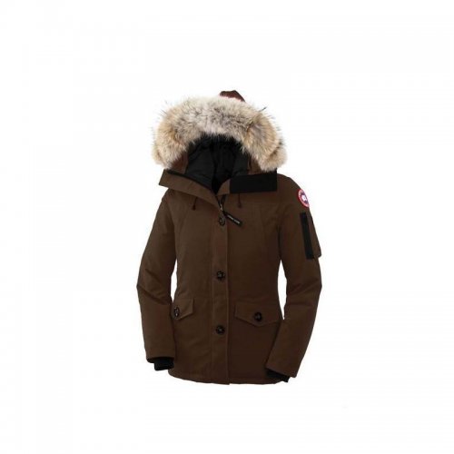 Canada Goose Shop Cheap Womens Montebello Parka Brown outlet sto