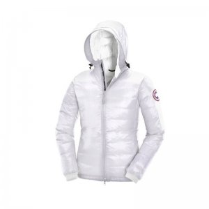 Canada Goose Shop Cheap Womens White Camp Down Hoody outlet stor