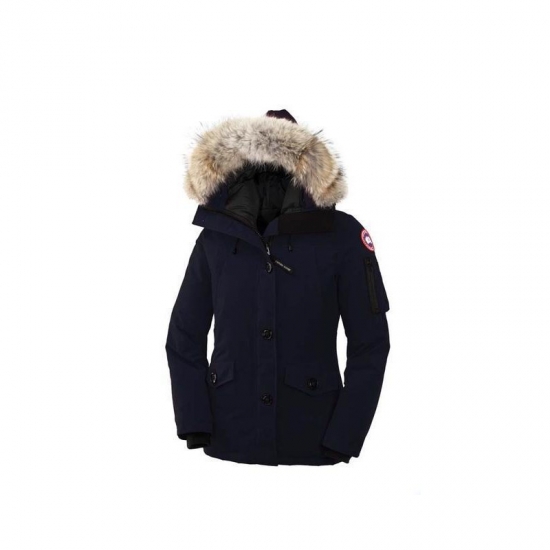 Canada Goose Shop Cheap Montebello Parka Navy Womens sale - Click Image to Close