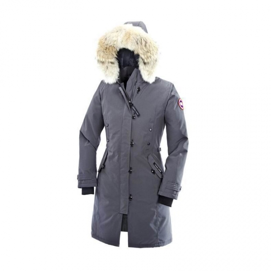 Canada Goose Shop Cheap Womens Grey Kensington Parka cheap - Click Image to Close