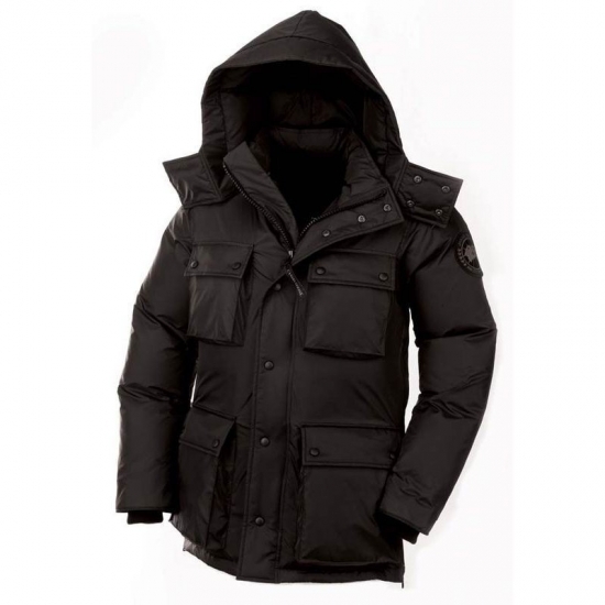 Canada Goose Shop Cheap Mens Black Manitoba Jacket clearance - Click Image to Close