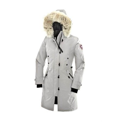Canada Goose Shop Cheap White Kensington Parka Womens sale