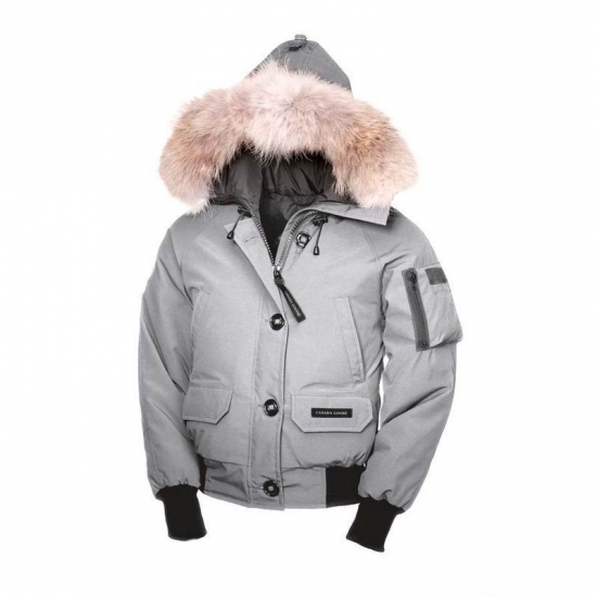 Canada Goose Shop Cheap Chilliwack Bomber Jacket Womens Light Gr - Click Image to Close