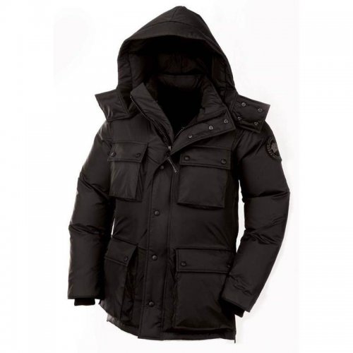 Canada Goose Shop Cheap Mens Black Manitoba Jacket clearance