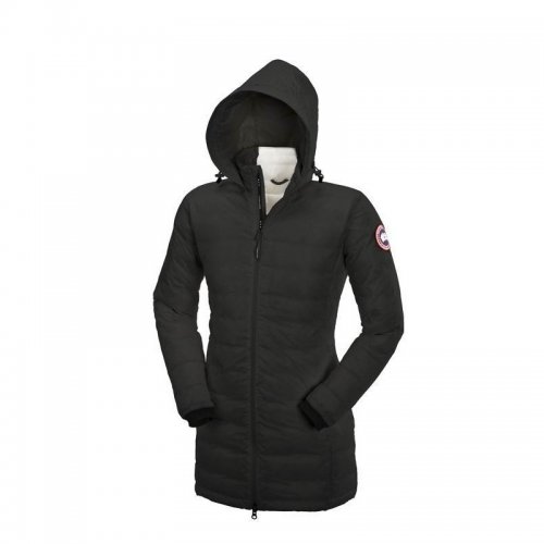 Canada Goose Shop Cheap Black Womens Camp Down Hooded jacket onl
