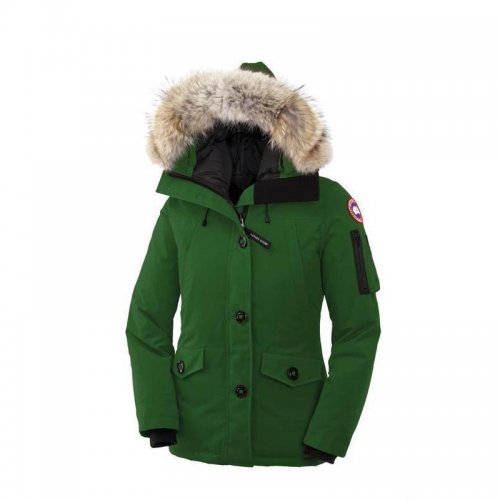 Canada Goose Shop Cheap Montebello Parka Green Womens outlet sto