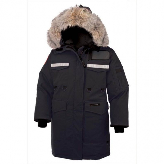 Canada Goose Shop Cheap Womens Navy Resolute Parka sale - Click Image to Close
