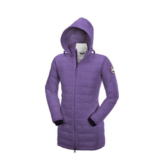 Canada Goose Shop Cheap Womens Camp Down Hooded jacket Hyacinth - Click Image to Close
