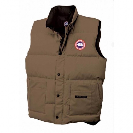 Canada Goose Shop Cheap Tan Mens Freestyle Vest outlet store - Click Image to Close