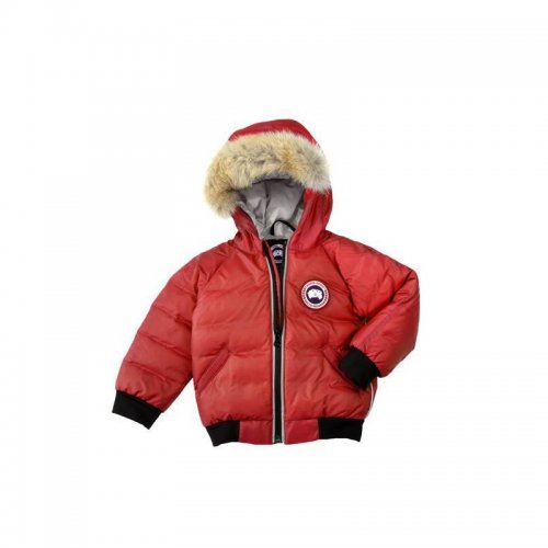 Canada Goose Shop Cheap Baby Elijah Bomber Red outlet stores