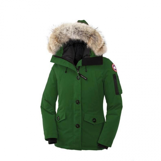 Canada Goose Shop Cheap Montebello Parka Green Womens outlet sto - Click Image to Close