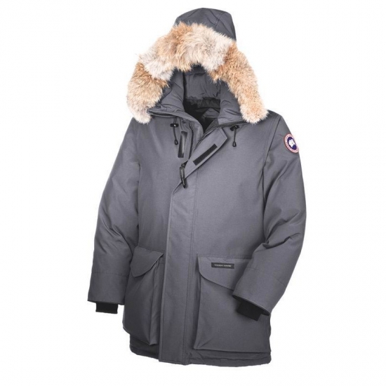 Canada Goose Shop Cheap Grey Ontario Parka Mens clearance - Click Image to Close