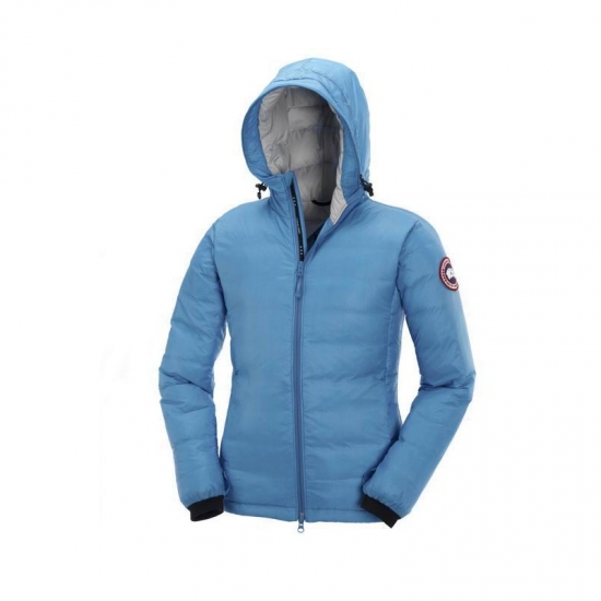 Canada Goose Shop Cheap Womens Camp Down Hoody Blue clearance - Click Image to Close
