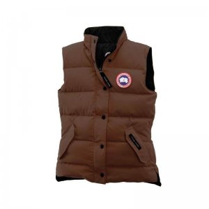 Canada Goose Shop Cheap Womens Freestyle Vest Brown sale