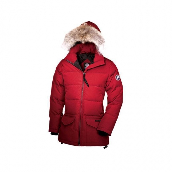 Canada Goose Shop Cheap Womens Solaris Parka Red sale - Click Image to Close