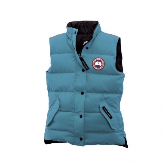 Canada Goose Shop Cheap Womens Freestyle Vest BlueTopaz online - Click Image to Close