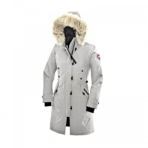 Canada Goose Shop Cheap White Kensington Parka Womens sale