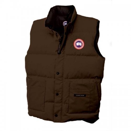 Canada Goose Shop Cheap Freestyle Vest Brown Mens clearance