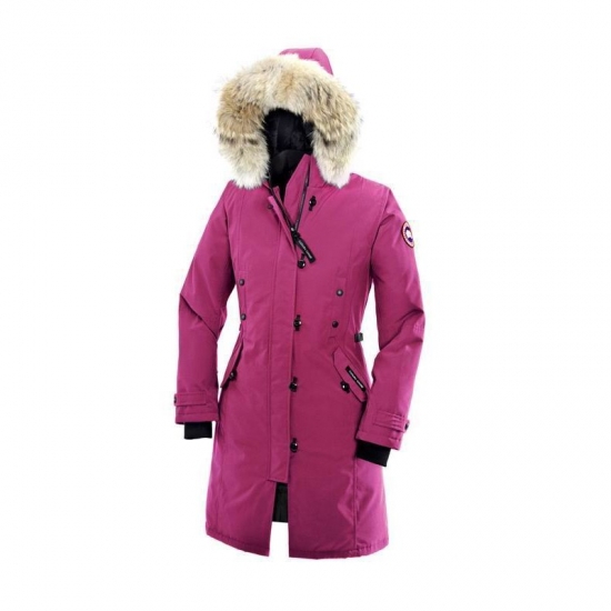 Canada Goose Shop Cheap Womens Pink Kensington Parka sale - Click Image to Close
